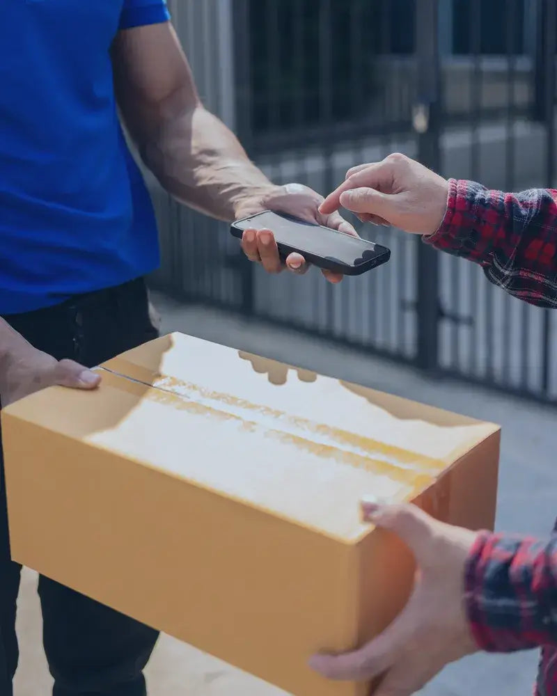 package being delivered